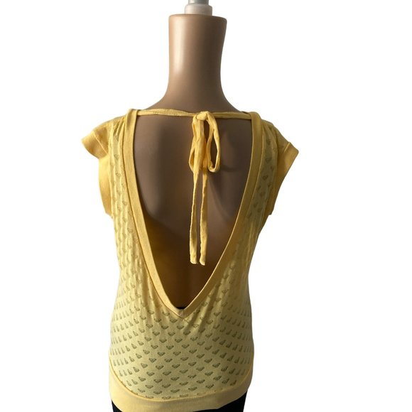 Roxy Logo Embedded Size S Open Back Top - Picture 3 of 10